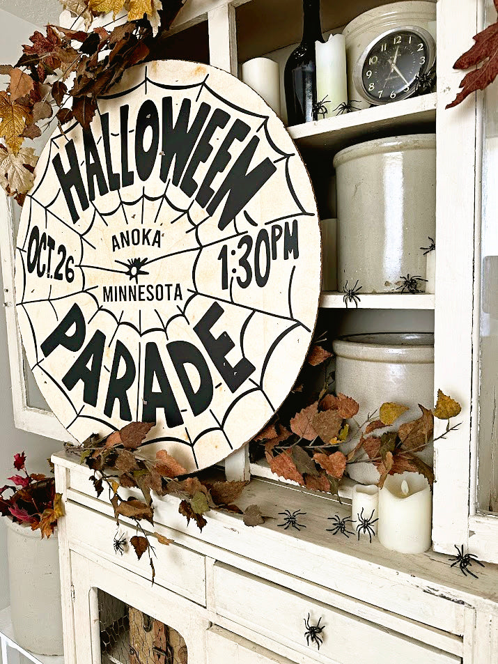Halloween Parade Sign